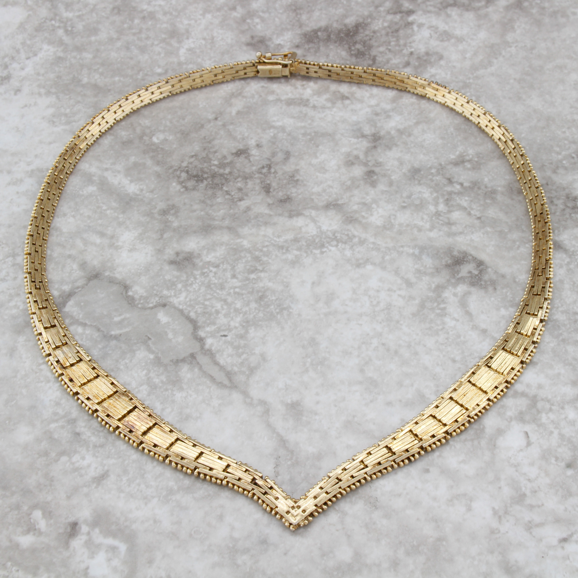 Sterling Silver 925 Italy Herringbone Necklace Diamond Cut V eBay