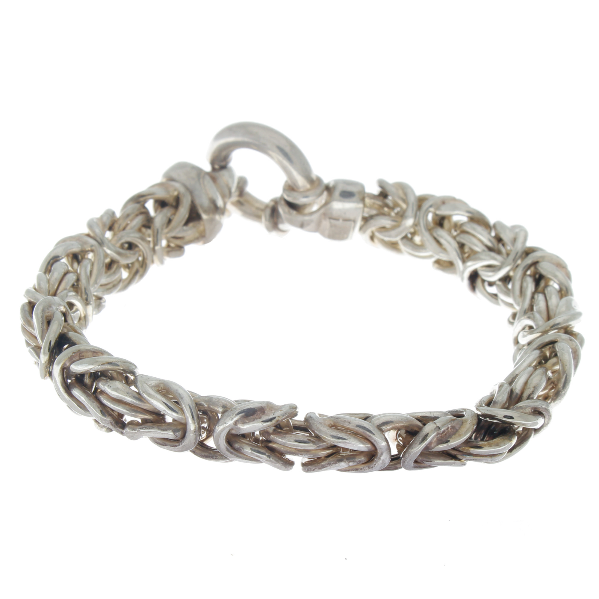 Sterling Silver 925 Milor Italy 25g Byzantine Style Bracelet eBay